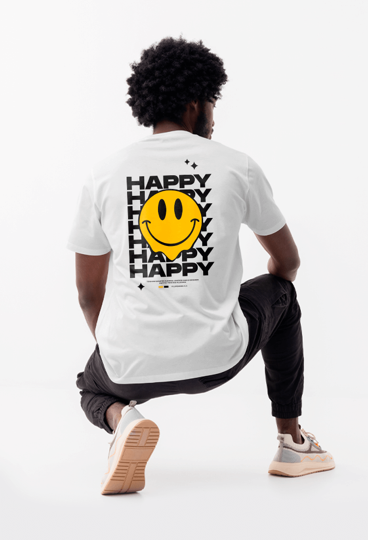 CAMISETA UNISSEX - HAPPY