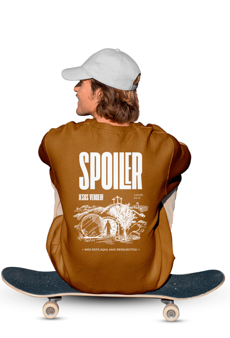 CAMISETA OVERSIZED | SPOILER, JESUS VENCEU!