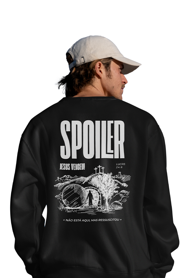 MOLETOM CARECA | SPOILER, JESUS VENCEU!