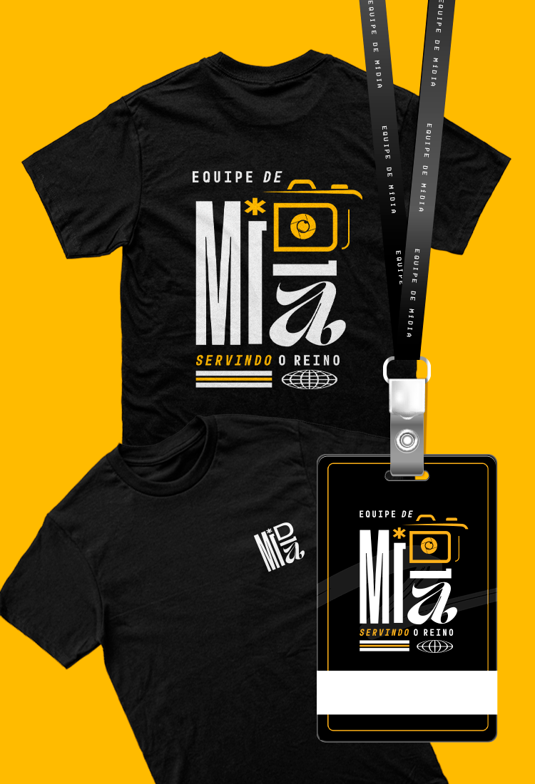 CAMISETA UNISSEX + CRACHÁ - MÍDIA | SERVINDO O REINO