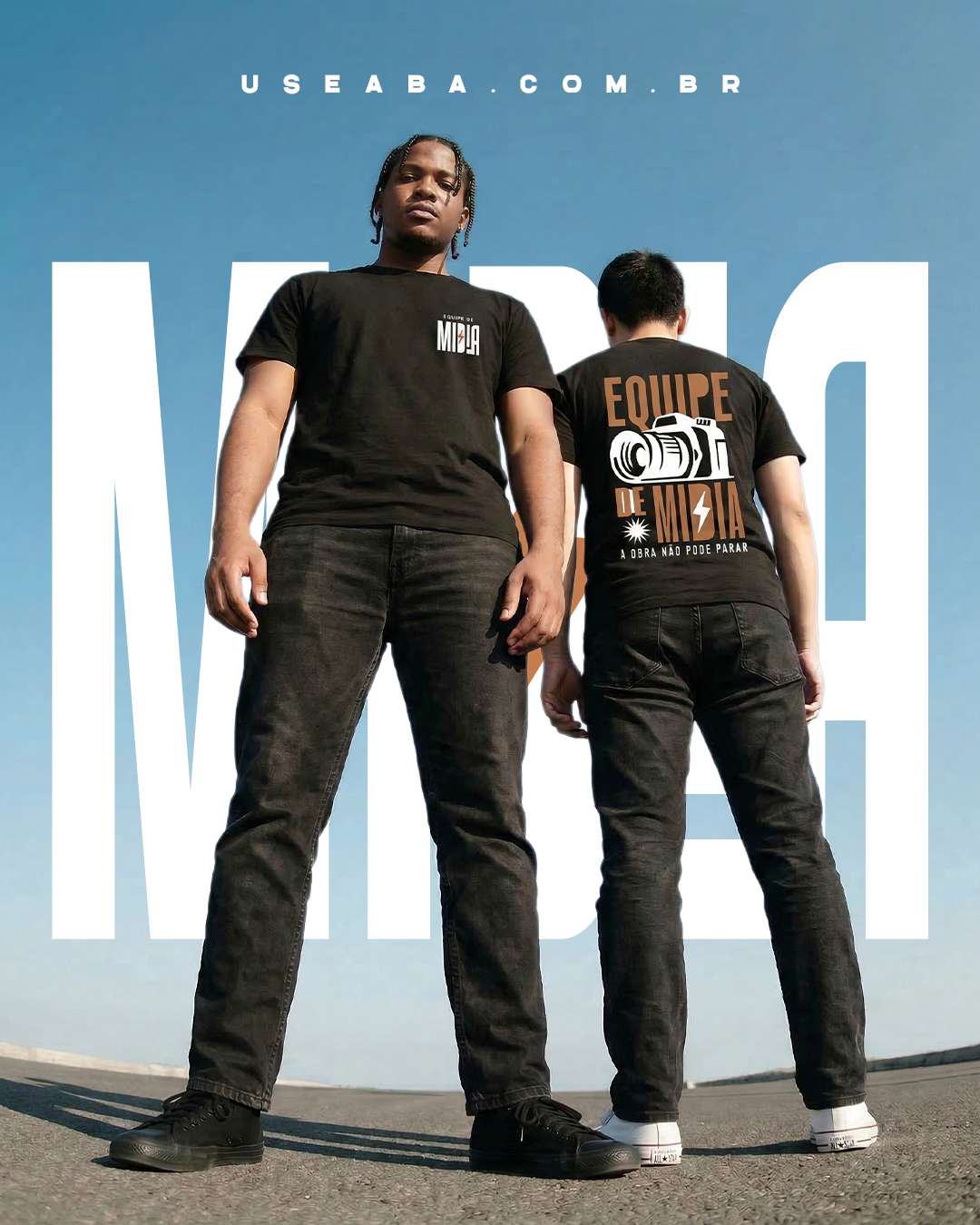 CAMISETA UNISSEX PREMIUM - EQUIPE DE MIDIA